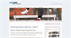 Desktop Screenshot of cms-addmin.eu